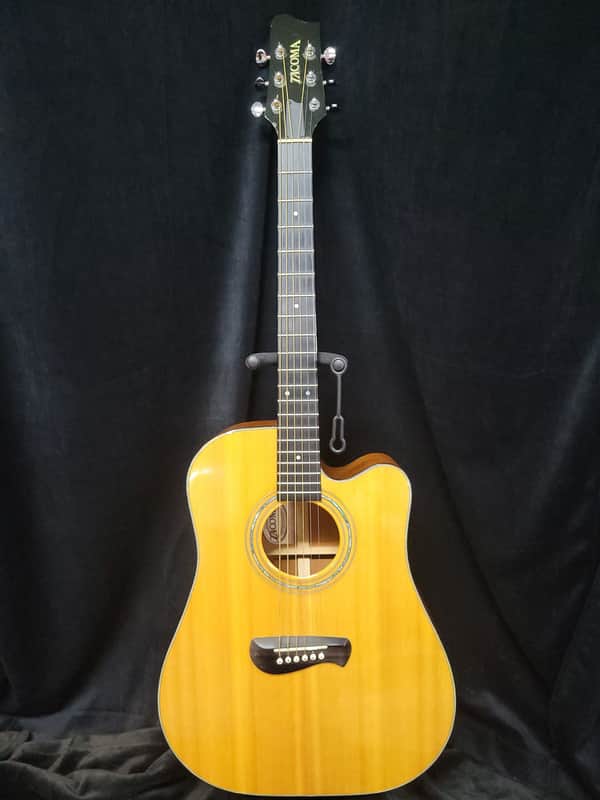 Tacoma DM14C  USA All Solid Wood W/ Hardshell Case - Natural image 1