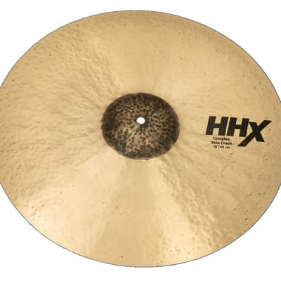 Sabian *Pre-Order* HHX 19" Complex Thin Crash Natural Finish Cymbal +Shirt & Sticks Bundle Pack Special Order Authorized Dealer image 2