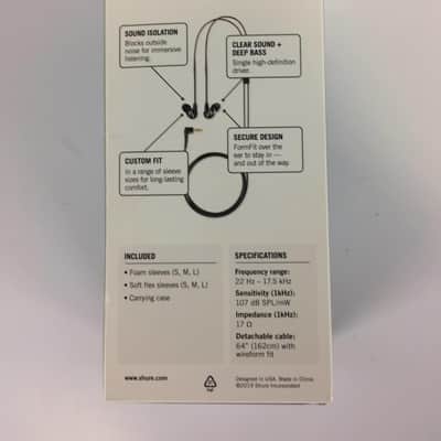 Shure SE215 Single Driver In-Ear Monitors, Black image 5