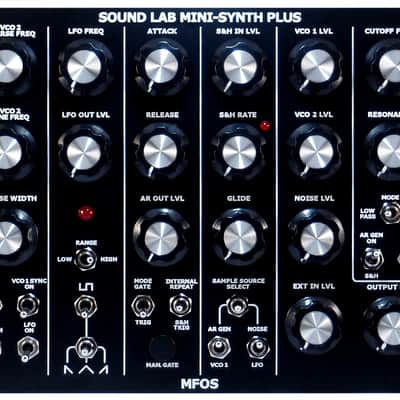 MFOS Sound Lab Mini-Synth Plus Eurorack. Analog synthesizer. Black. 2022 image 2