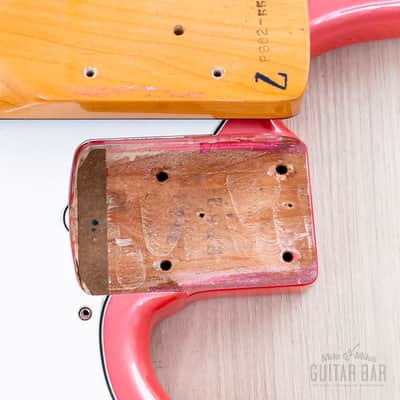 1985 Fender Precision Bass ‘62 Vintage Reissue PB62-55 Metallic Pink w/ Seymour Duncan & Case, Japan MIJ Fujigen image 19