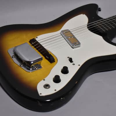 1966 Holiday (Harmony) H14 'Bobkat' Electric Guitar w/OSSC image 10
