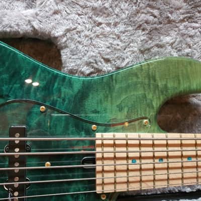 2018 Bacchus Exotic Wood Custom Woodline 517 Japan Handmade Series 5 String Bass image 4