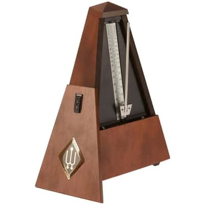 Wittner 803M 800/810 Series Maelzel Metronome Solid Wood Casing Walnut Brown Matte - No Bell image 2