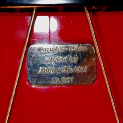 Warwick Nobby Meidel Bass 1985 Red. Headless. Extremely Rare. Few built in this color image 13