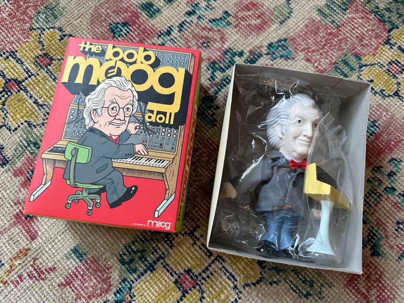 Bob Moog Doll action Figure with Minimoog Model D Unopened w/ Box Very Rare image 1