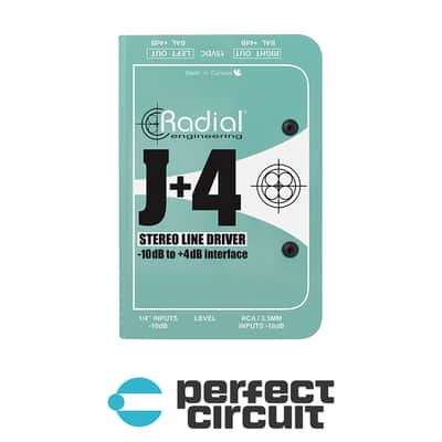 Radial Engineering J+4 Stereo Line Driver -10dB to +4dB image 1