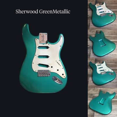 Made to Order - FRANCHIN Mercury guitar body Relic Aged 100% Nitro Lacquer (Sunburst/ Black/ White/ Blue/ Green/ Yellow/ Red/ Pink/ Burgundy/ Purple/ Gold/ Silver, etc.) Basswood Poplar Stratocaster-Strat-S-Style Made in Italy image 14