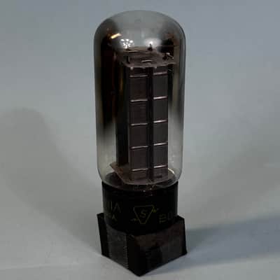 1950s Sylvania 5U4GB Vintage Black Plate Side Getter Rectifier Tube! T399 image 3