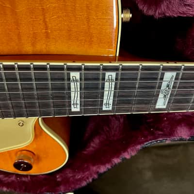 Gretsch G6120T-55 Vintage Select '55 Chet Atkins Hollow Body with Bigsby 2016 - Present - Vintage Orange Stain image 14