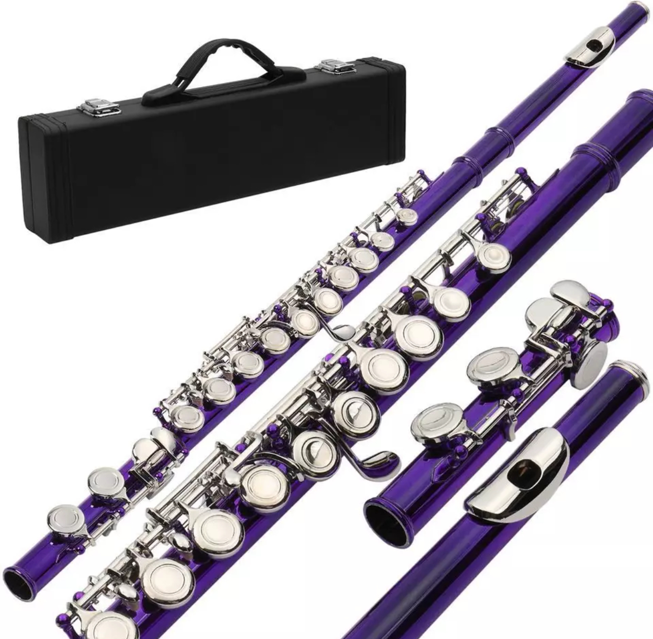 OEM C Flute Musical Instrument 16 Key Purple Flute photo 2