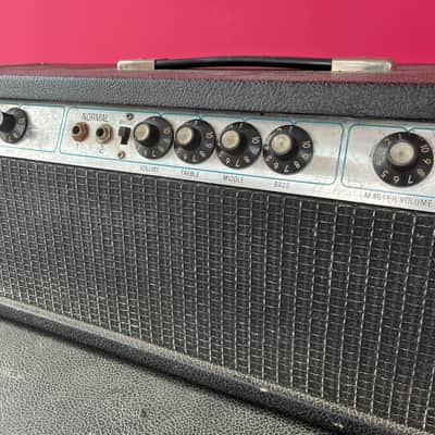 Fender Bassman 100 2-Channel 100-Watt Guitar Amp Head 1972 - 1976 - Silverface image 4