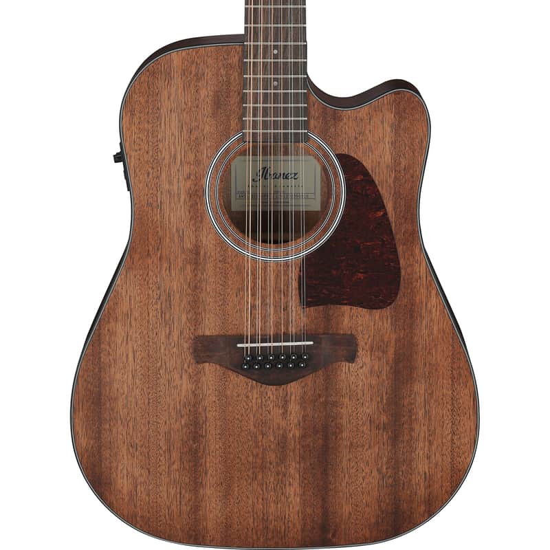 Ibanez AW5412CE Artwood 12-String Acoustic Electric, Open Pore Natural image 1