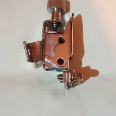 UNMARKED PICCOLO SNARE DRUM STRAINER/THROW OFF 90's - CHROME - FREE SHIP TO C-USA! image 2