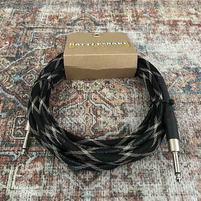 Rattlesnake Cable Company 15' Standard Instrument Cable S/S - Sidewinder Black Weave image 1