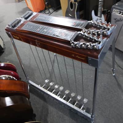 Sho Bud The Professional D10 Double 10 string Pedal Steel Guitar 1972 - Transparent Brown image 2