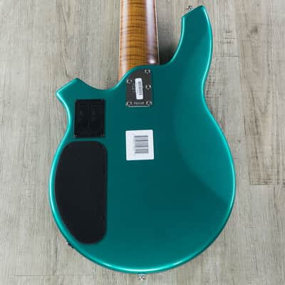 Ernie Ball Music Man BFR Bongo 6 HH 6-String Bass Rosewood Board Grabber Green image 5