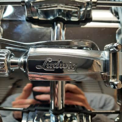 Ludwig USA Supraphonic 6.5x14" 10-Lug Aluminum Snare Drum image 2