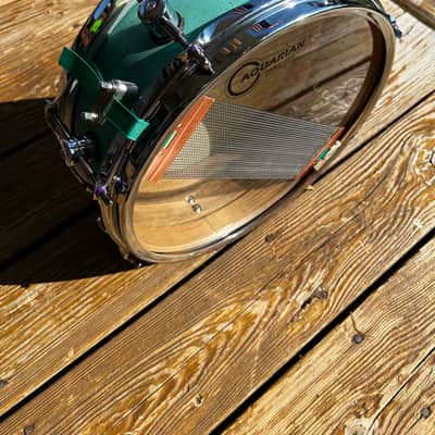 Custom made Snare Drum 12” x 5” Maple Snare 2025 - Distressed Retro Blue Venetian Plaster image 8