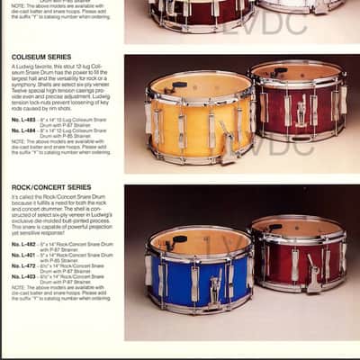 Ludwig Coliseum Snare 14x8“ 80ies Vintage image 10