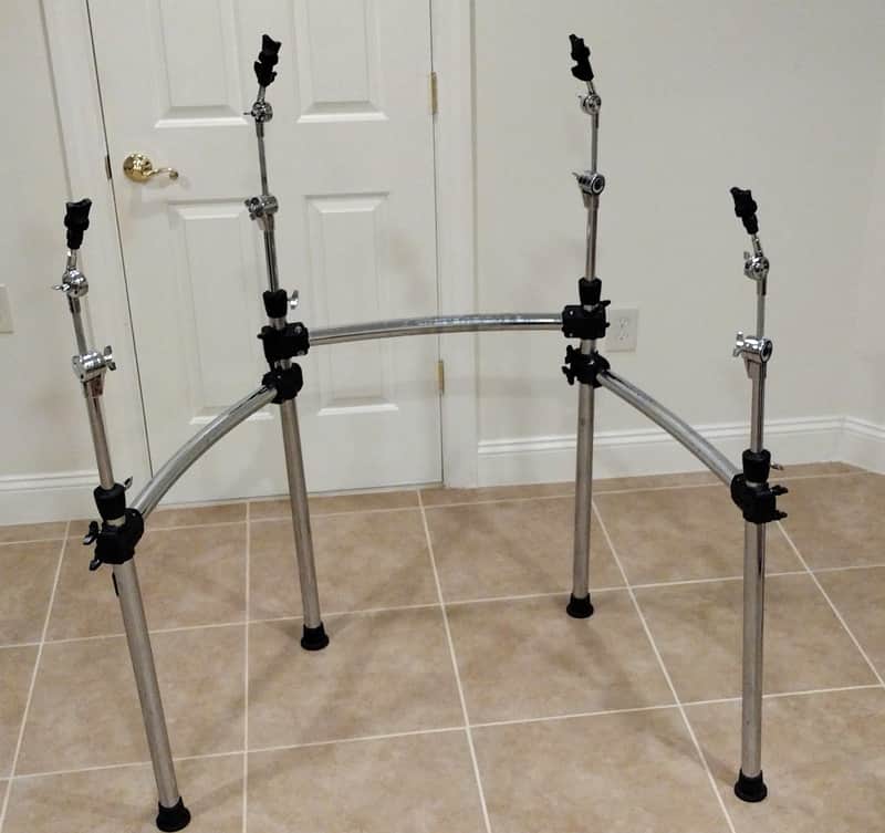 Alesis Heavy Duty Chrome Drum Rack with 4 Cymbal Boom Arms image 1