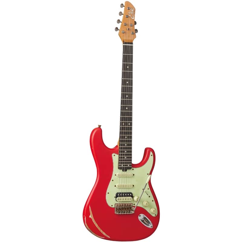 Eko Guitars Aire Relic Fiesta Red image 1