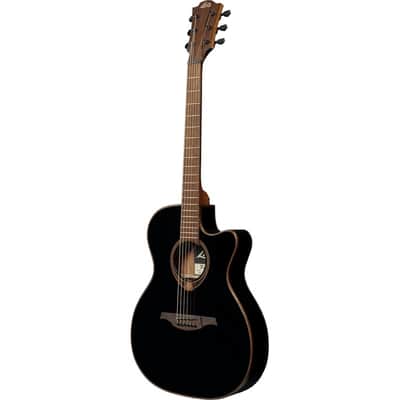 Lag Tramontane T118ASCE-BLK | Auditorium Slim-Body Cutaway Ac/El, Black. New with Full Warranty!