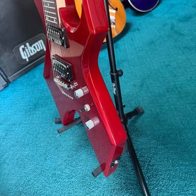 B.C. Rich Warlock WGWHMR Metallic Red with Widow Headstock image 7