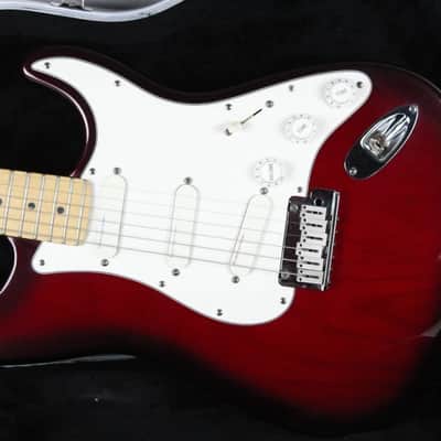1993 Vintage Fender Stratocaster Plus Deluxe Crimson Burst Strat USA 1990s TBX Tone +OHSC image 2