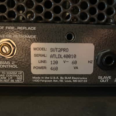 Ampeg SVT-2 PRO 300-Watt Rackmount Bass Amp Head 1999 - 2006 - Black image 3