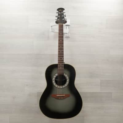 Used Celebrity CC11 Laminate Top Acoustic Guitar Silver Burst image 10