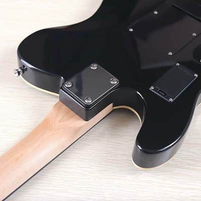Black 39 Inch Silent Acoustic Electric Guitar, Spruce Top Body, Okoume Wood Neck, 22 Frets image 5