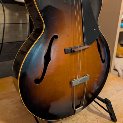 1951 Gibson TG-50 Tenor Archtop Acoustic Guitar Sunburst NO Repairs W/Case image 4