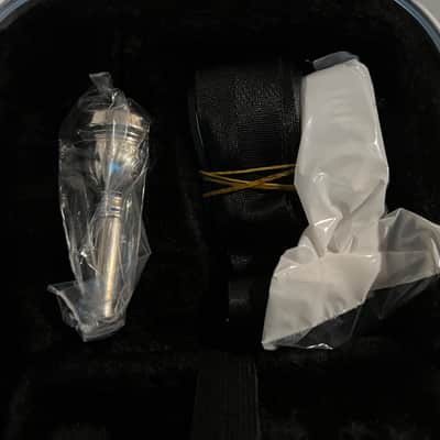 Blessing Bb Trombone .500Bore Clear Yellow Lacquer Outfit with Case Mouth Piece Cleaning Rod Blessing Cleaning Towel image 7