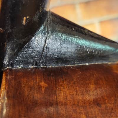 Very Early & Super Cool German Made 1850s-70’s Parlor Acoustic Natural w/ '30s Chipboard Case image 14