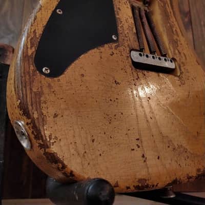 #202625 :: Baldman's Relic Telecaster H/H Custom set in Heavy Relic Butterscotch Blonde nitro finish :: Aged Roadworn image 15