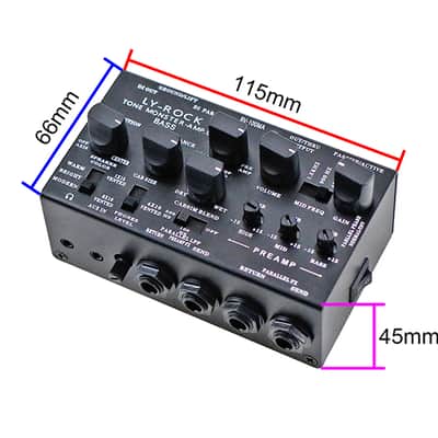 Bass Station Preamp Cabinet Simulation DI Pedal 0 Watt Amp By Handmade,price include the import duty for US buyer image 5