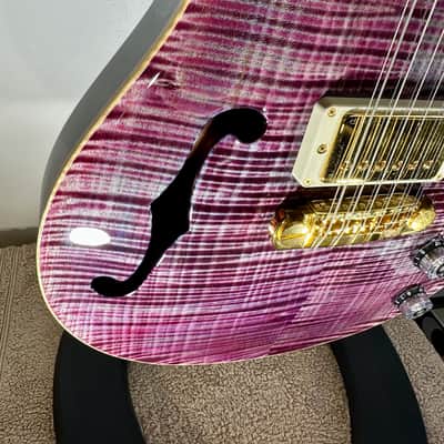 PRS Hollowbody 12 String & Case 2019 - Violet 10 Top. image 6