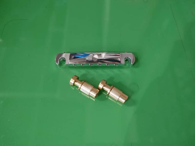 Custom Compensated Wraparound Bridge Stoptail Les Paul SG Special Junior Goldtop Melody Maker image 1