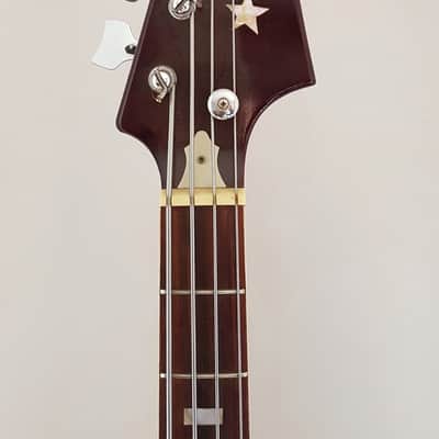 Vintage early 1960 Guyatone Hoshino Star Logo Bass Tobacco Burst Short Scale #1950 4 String Japan (MIJ) image 18
