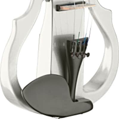 STAGG 4/4 Electric Violin Set With White Electric Violin Soft Case And Headphones image 5