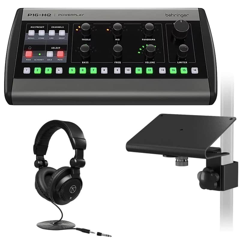 Behringer P16-HQ POWERPLAY | 16-Channel Personal Monitoring Mixer for Musicians, Bands & Live Performers image 1