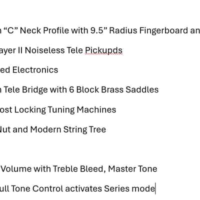 Fender Player II Modified Telecaster with Maple Fretboard 2025 - Present - Olympic Pearl image 7