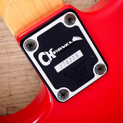 1980s Charvel by Jackson Model 1 Super Strat Vintage Electric Guitar Red, Japan image 15