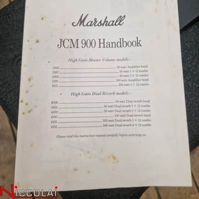 MARSHALL JCM 900 50W Hi-Gain Master Volume 2-12 Combo-Model 2502 image 15