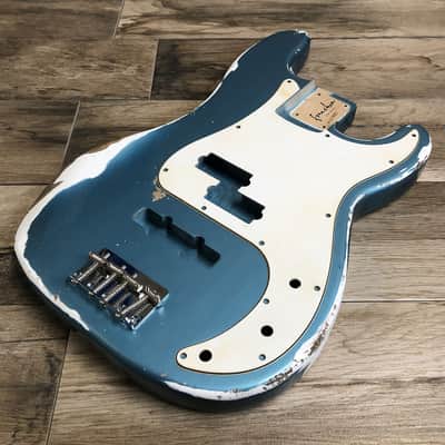 Made to Order - FRANCHIN Jupiter bass body Relic Aged 100% Nitro Lacquer COLOR OVER COLOR (Sunburst/ Black/ White/ Blue/ Green/ Yellow/ Red/ Pink/ Burgundy/ Purple/ Gold/ Silver, etc.) Basswood Poplar Precision-Bass Style Made in Italy image 15