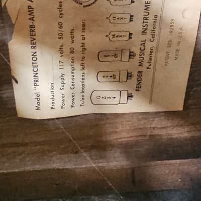 Fender Princeton Reverb Drip Edge 1967 image 3