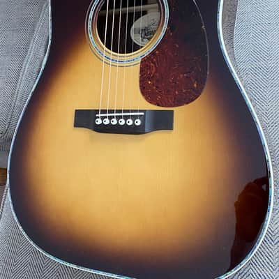 Preston Thompson D-42 Brazilian/Adirondack, Vintage Martin Sunburst, Engraved Tuners, 2020, WOW! image 7