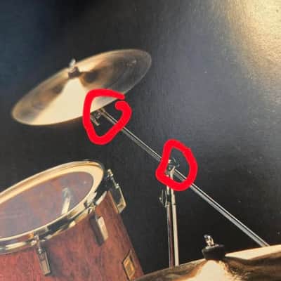 Sonor Vintage Cymbals Clamp mount 70s-80s - Chrome image 7