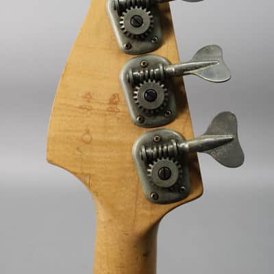 1974 Fender Musicmaster Shortscale Bass Olympic White w/OHSC image 7